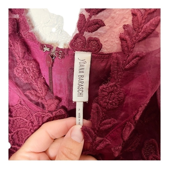 Yoana Baraschi cranberry silk dress - Picture 4 of 8